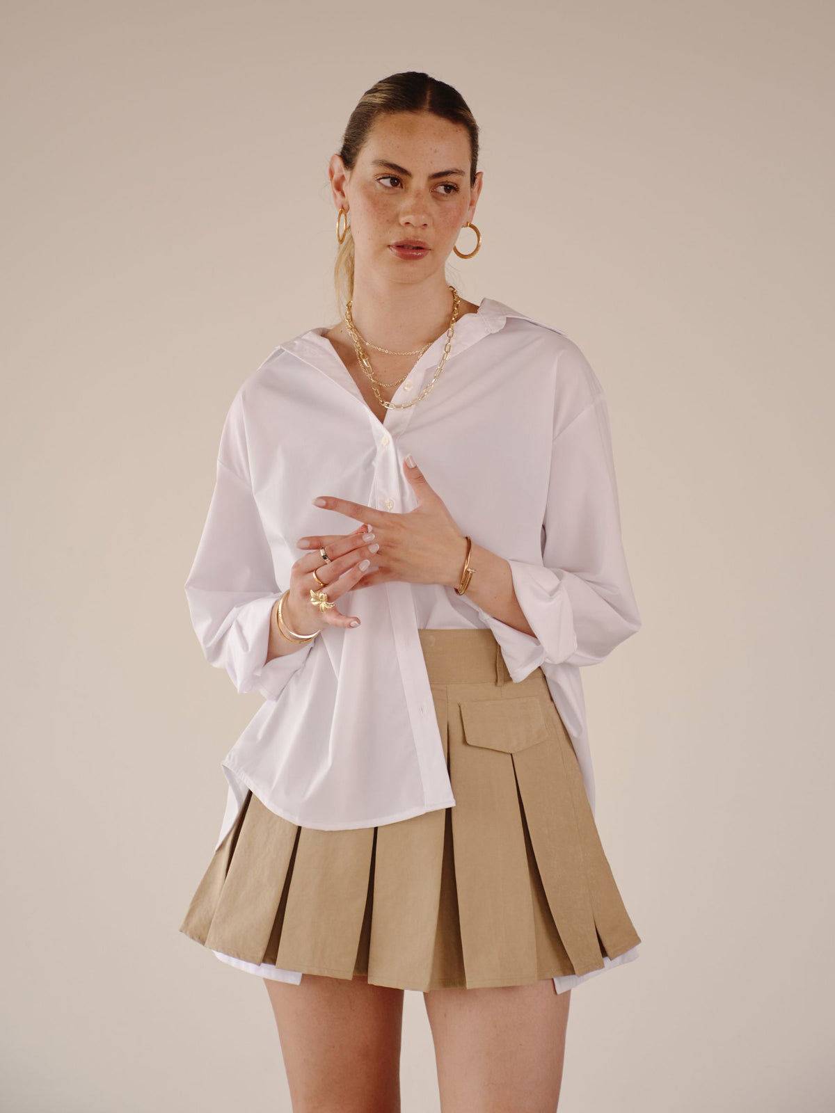 glow camisa abertura espalda