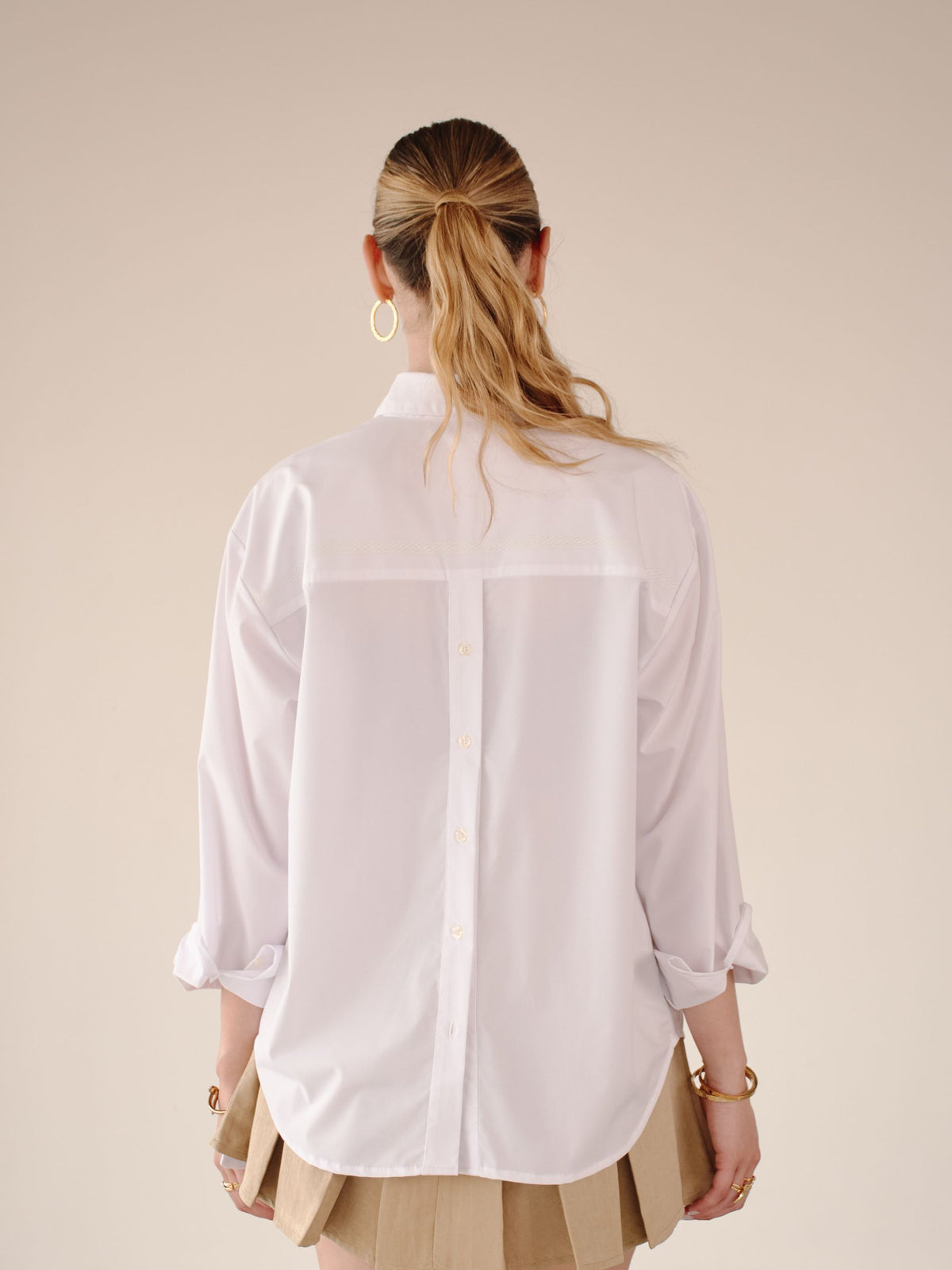 glow camisa abertura espalda